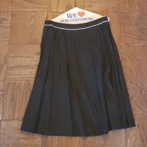 VTG Stephanie Rogers Black Large Rayon Skirt